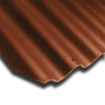 Фиброчерепица FADOCO™️ ROOF 150 (Стандарт) 580х980 терракот (RAL8023)